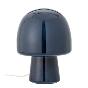 Bloomingville - Paddy Bordlampe, Blå, Glas - Ø20 Ã H26,5 cm